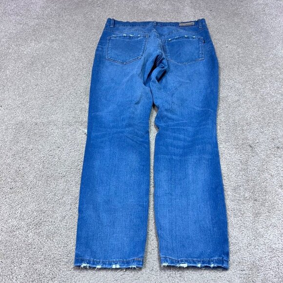 Garage Jeans Women’s Blue Retro High Waist Distressed Pockets Size 9 - Picture 12 of 12